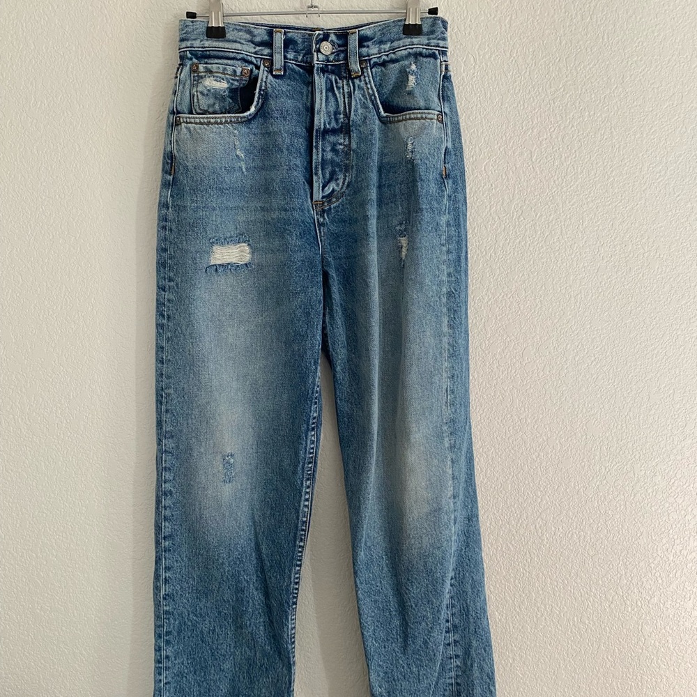 Boyish High Waist Straight Leg Jeans